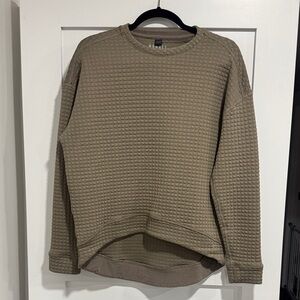 NOBULL women’s tan athletic sweater